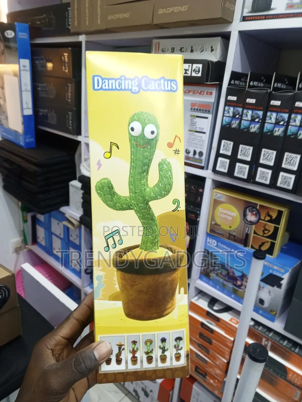 Interactive Dancing Cactus Toy With Voice Mimic Function