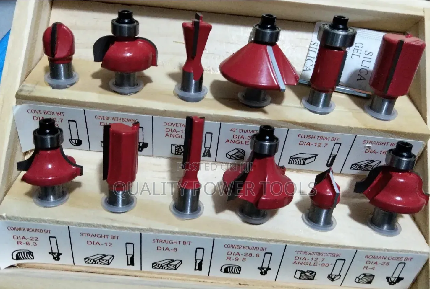 Quality Set Of Carbide Wooden Router Bits- 8 Mm Shank