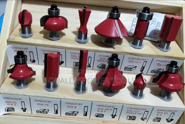 Quality Set Of Carbide Wooden Router Bits- 8 Mm Shank