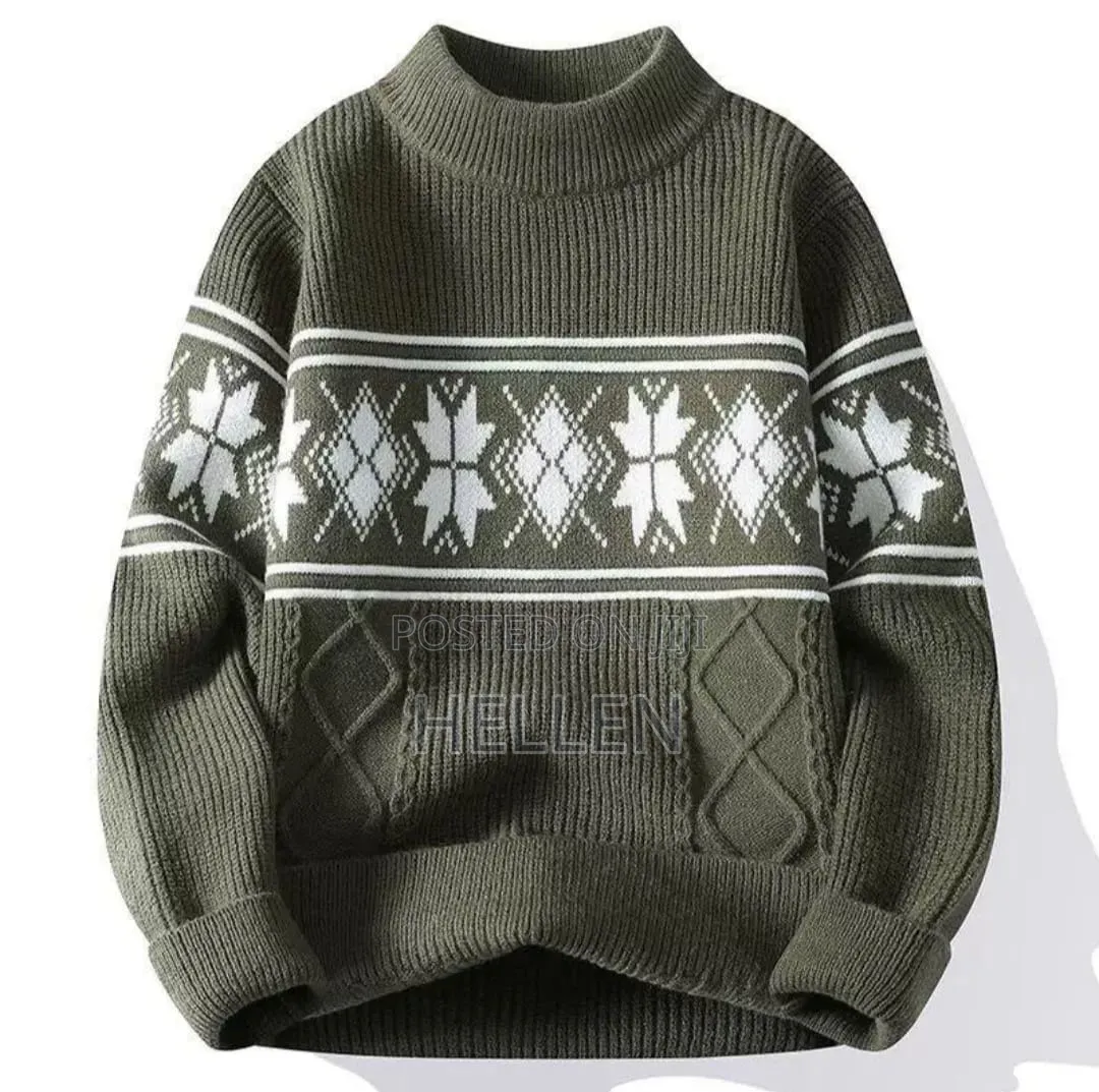 Maple Pattern Knit Sweaters