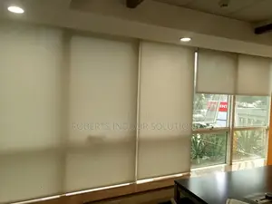 Taupe Coloured Sunshade Blinds