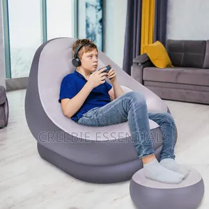 Inflatable Lazy Sofa With Foot Stool