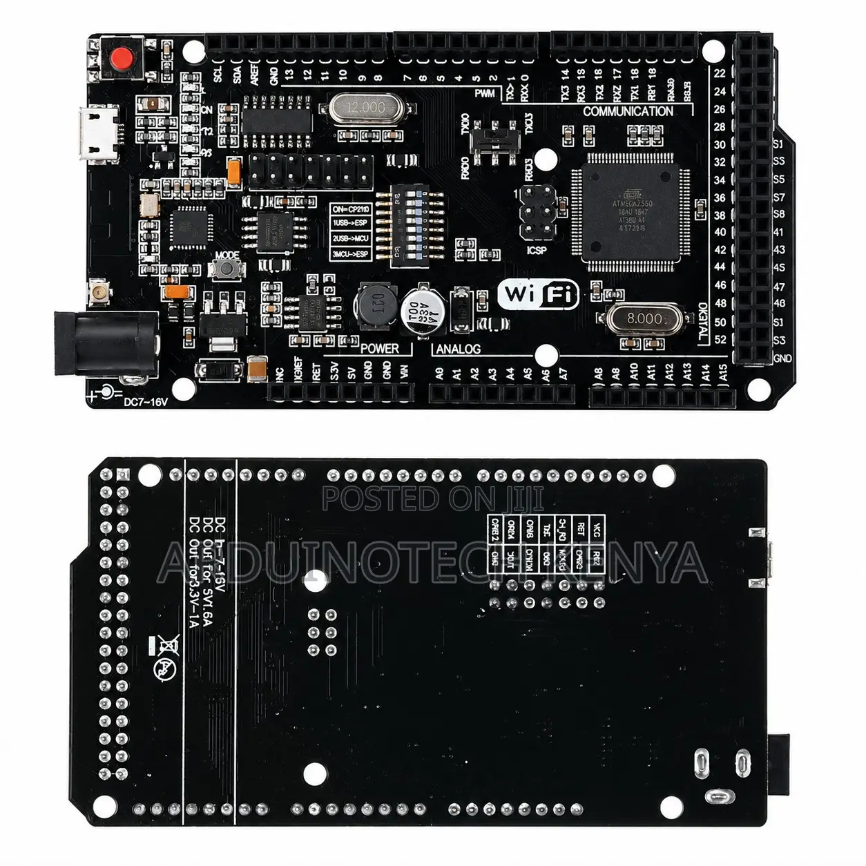 Arduino Mega + Wifi R3 Atmega2560 + Esp8266 Development Board