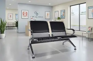 Office Benches; Two Seaters Leather Benches