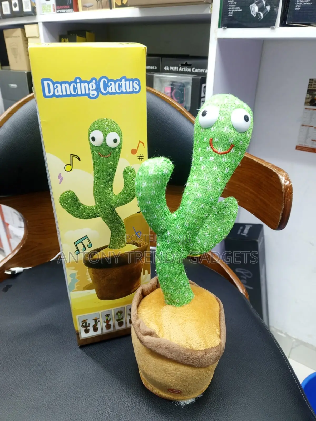 Talking Dancing Cactus Toy With Music and Voice Recording