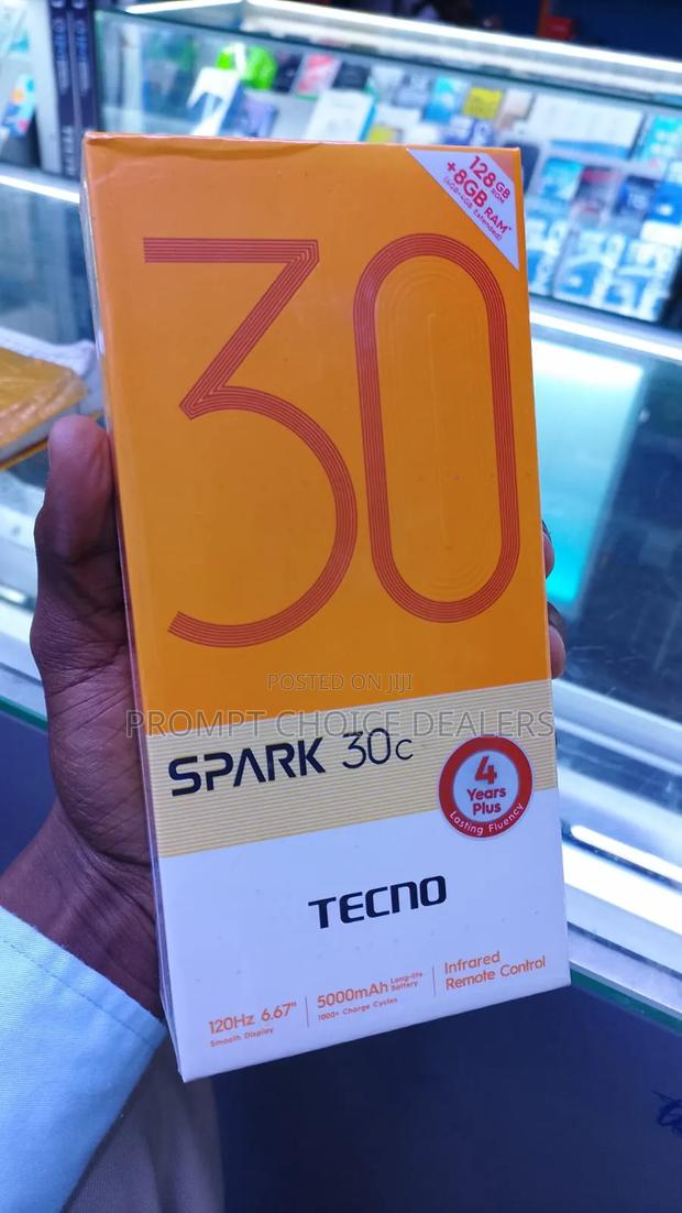New Tecno Spark 30C 128 GB Black
