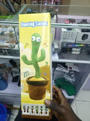 Interactive Singing Cactus Plush Toy With Led Lights