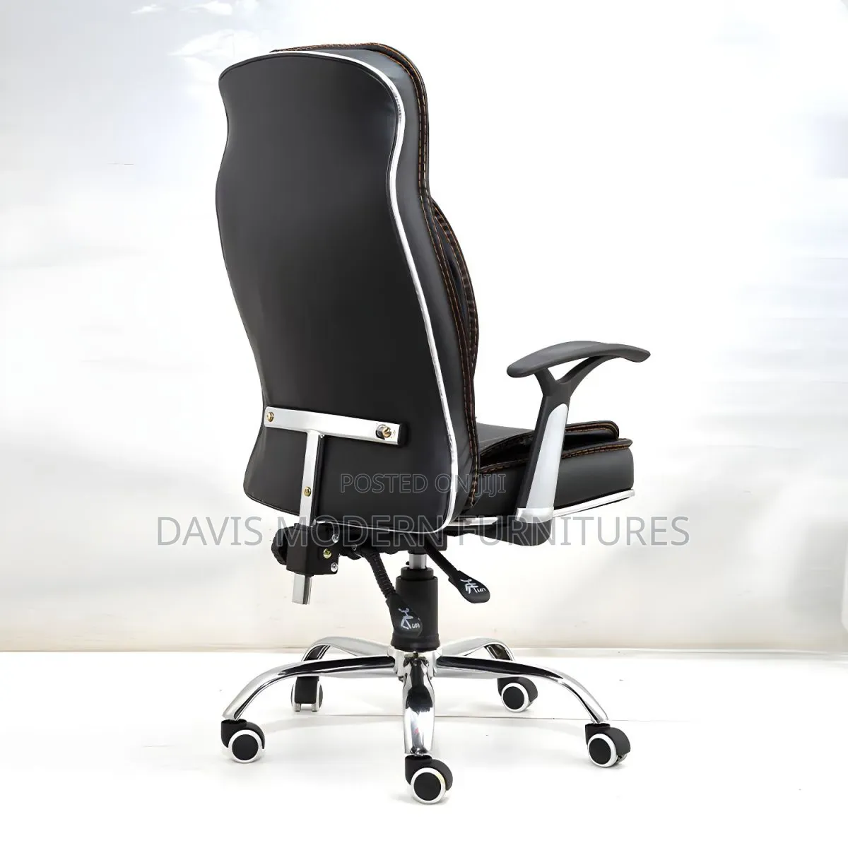 A Black Leather Office Chair