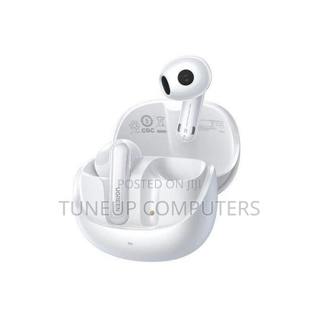 Ugreen Hitune H6 Pro Hybrid Active Noise-Cancelling Earbuds - White -