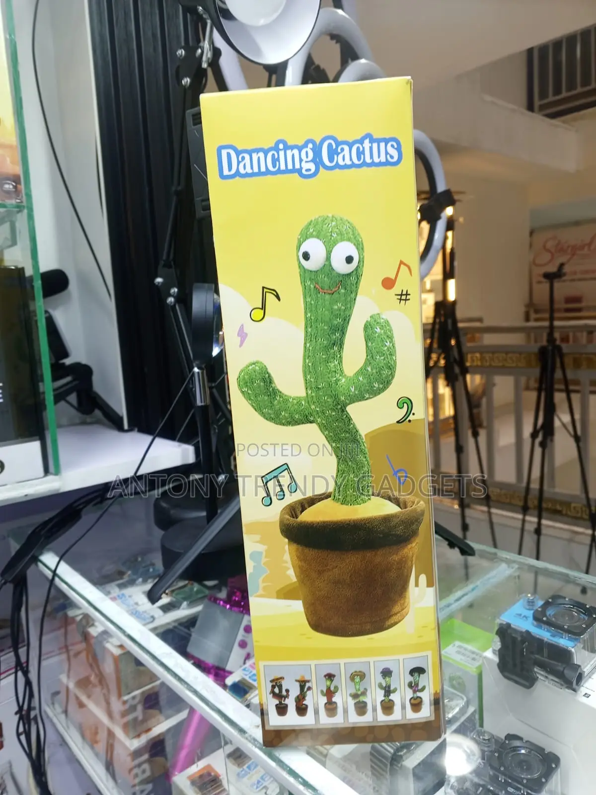 Funny Dancing Cactus Plush Doll With Recording Feature