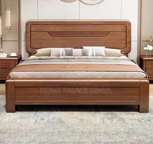 Wooden Bed: Luxury Sleep Bed With Nightstands