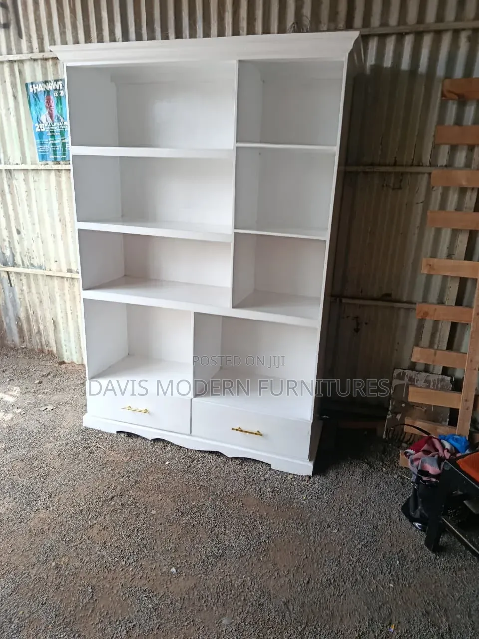 White Wooden Bookshelf