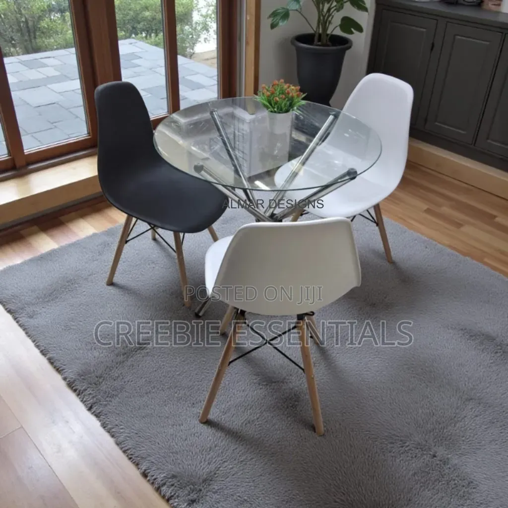 3 Seater Glass Round Table