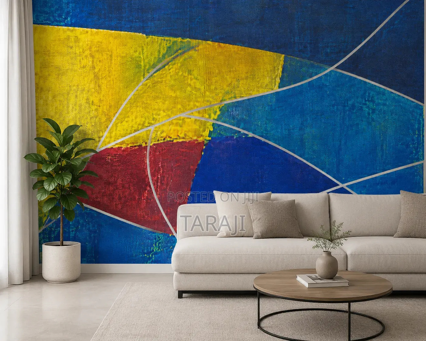 Modern Abstract Wallpapers With Glue / Luxury Textured Wall Rolls