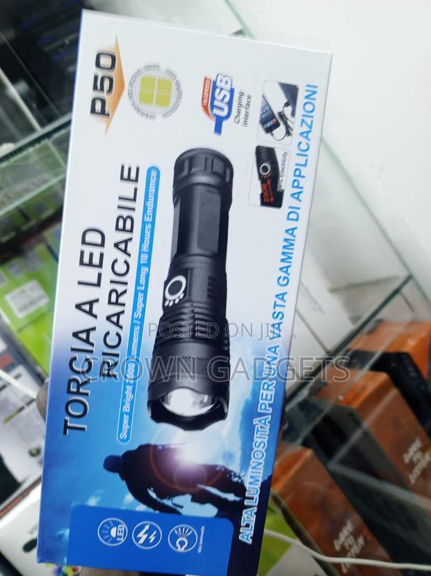 Torcia P50 Tactical Led Flashlight With Adjustable Focus