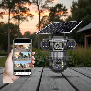 Reliable Monitoring 20mp Ultra Hd 4g PTZ Triple Lens Solar Camera