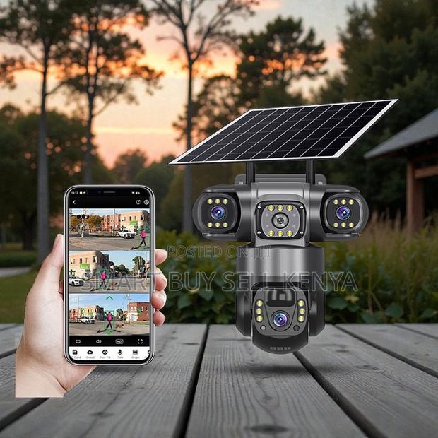 Reliable Monitoring 20mp Ultra Hd 4g PTZ Triple Lens Solar Camera