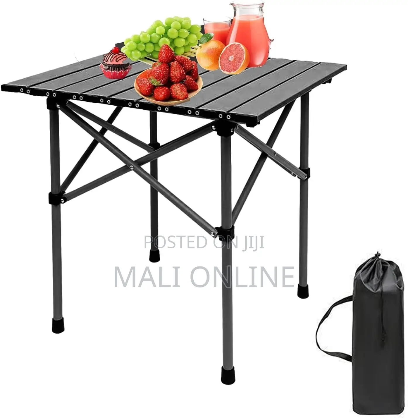 Portable Carbon Steel BBQ Picnic Table Outdoor Hiking Beach Table