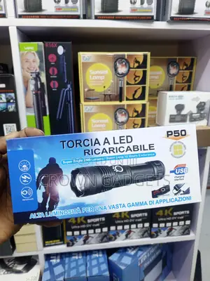 Torcia P50 Super Bright Led Torch For Camping And Security