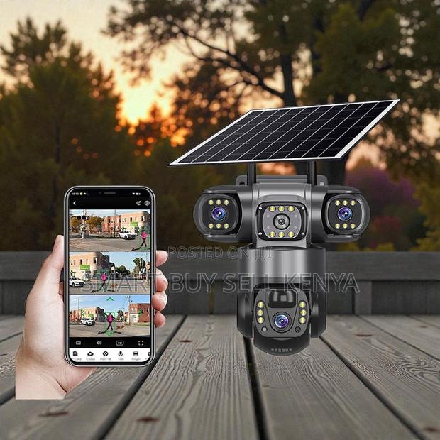 Practical System From 20mp Ultra Hd 4g PTZ Triple Lens Solar Camera