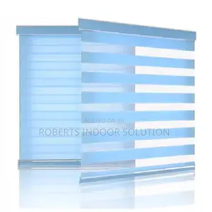 Light Blue Zebra Blinds