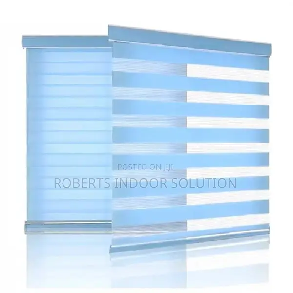 Light Blue Zebra Blinds