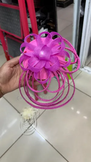 Hot Pink Big Elegant Ladies Fascinators / Headpiece
