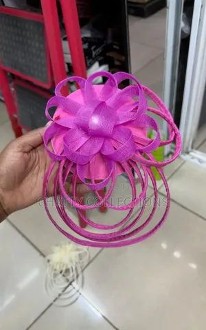 Hot Pink Big Elegant Ladies Fascinators / Headpiece
