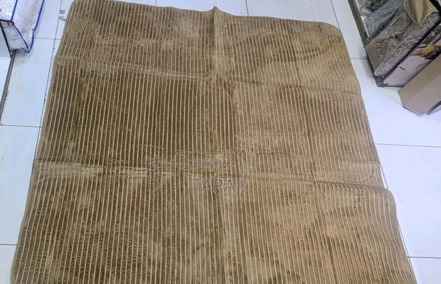 Luxury Velvet Carpets / Soft Embossed Living Room Rugs