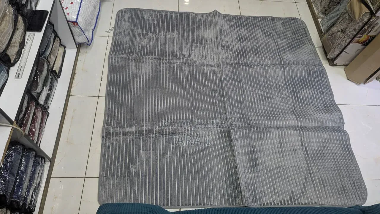 Luxury Velvet Carpets / Soft Embossed Living Room Rugs