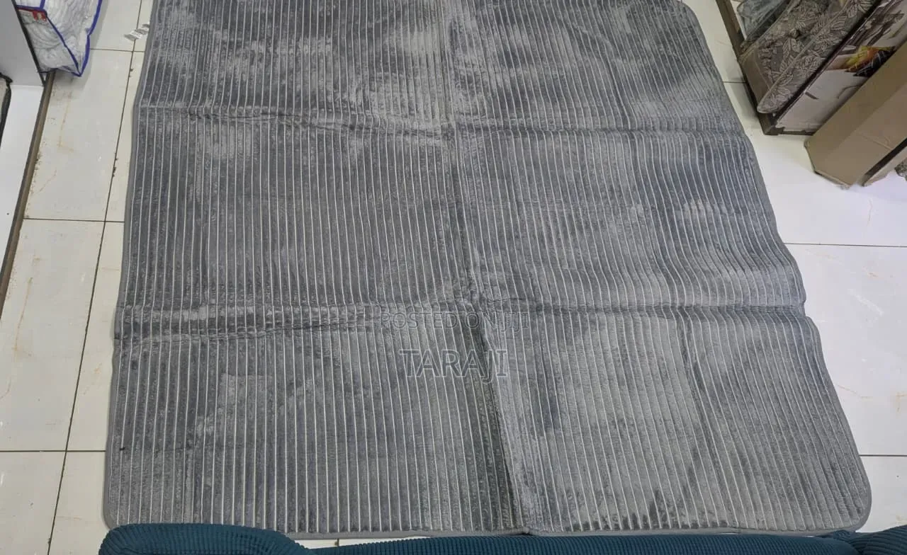 Luxury Velvet Carpets / Soft Embossed Living Room Rugs