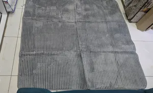 Luxury Velvet Carpets / Soft Embossed Living Room Rugs