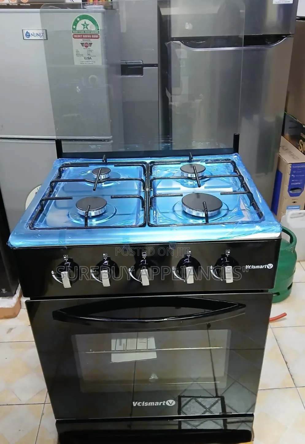 Volsmart 60x60 Full Gas Cooker With Gas Oven