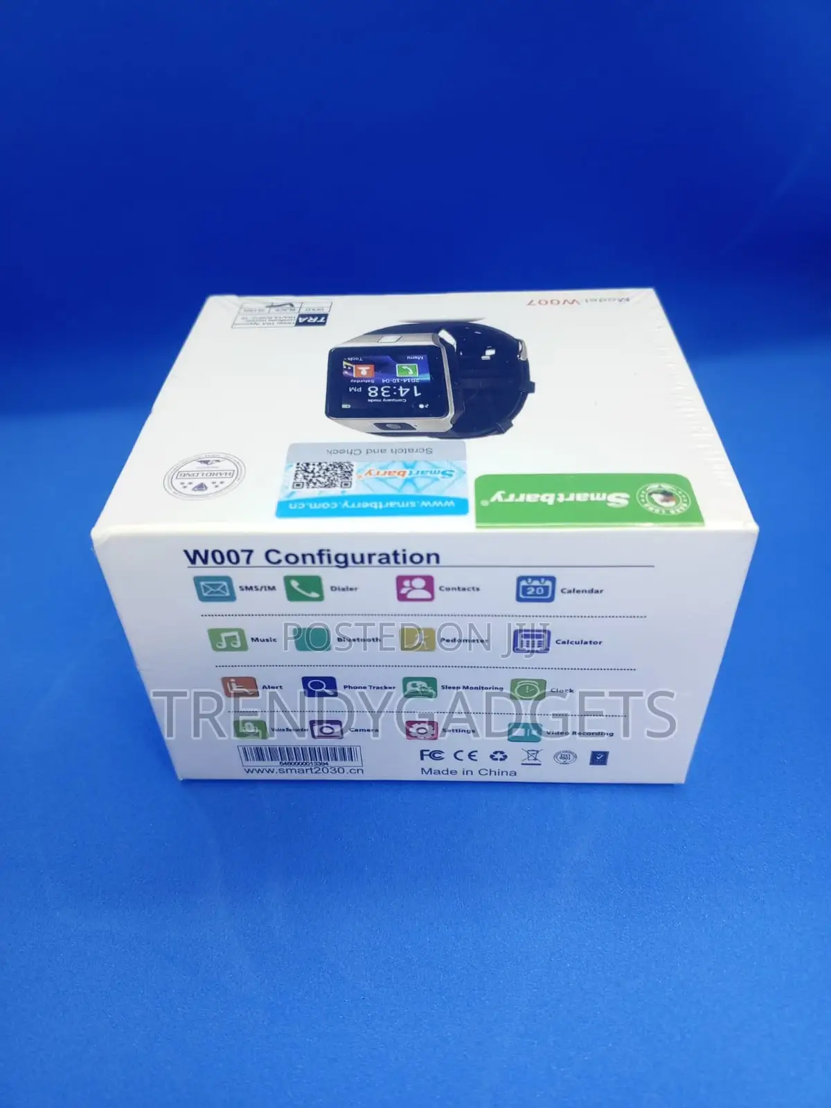 Smartberry W007 Smartwatch With Camera Sim Card Bluetooth