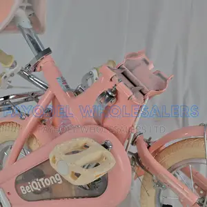 Beiqtong Pink Kids Bike With Basket – Size 12