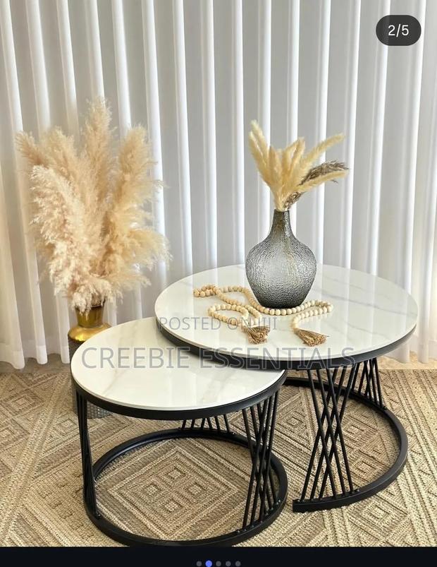 2 in 1 Pure Marble Nesting Table - thumbnail 6