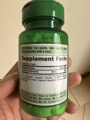 Zinc 50mg 100tablets,Made in Usa