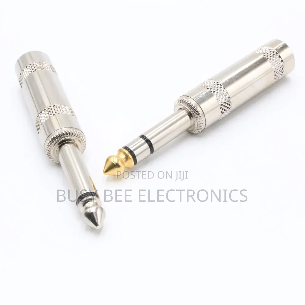 Full Metal 6.35mm 1/4 Mono Jack Plugs