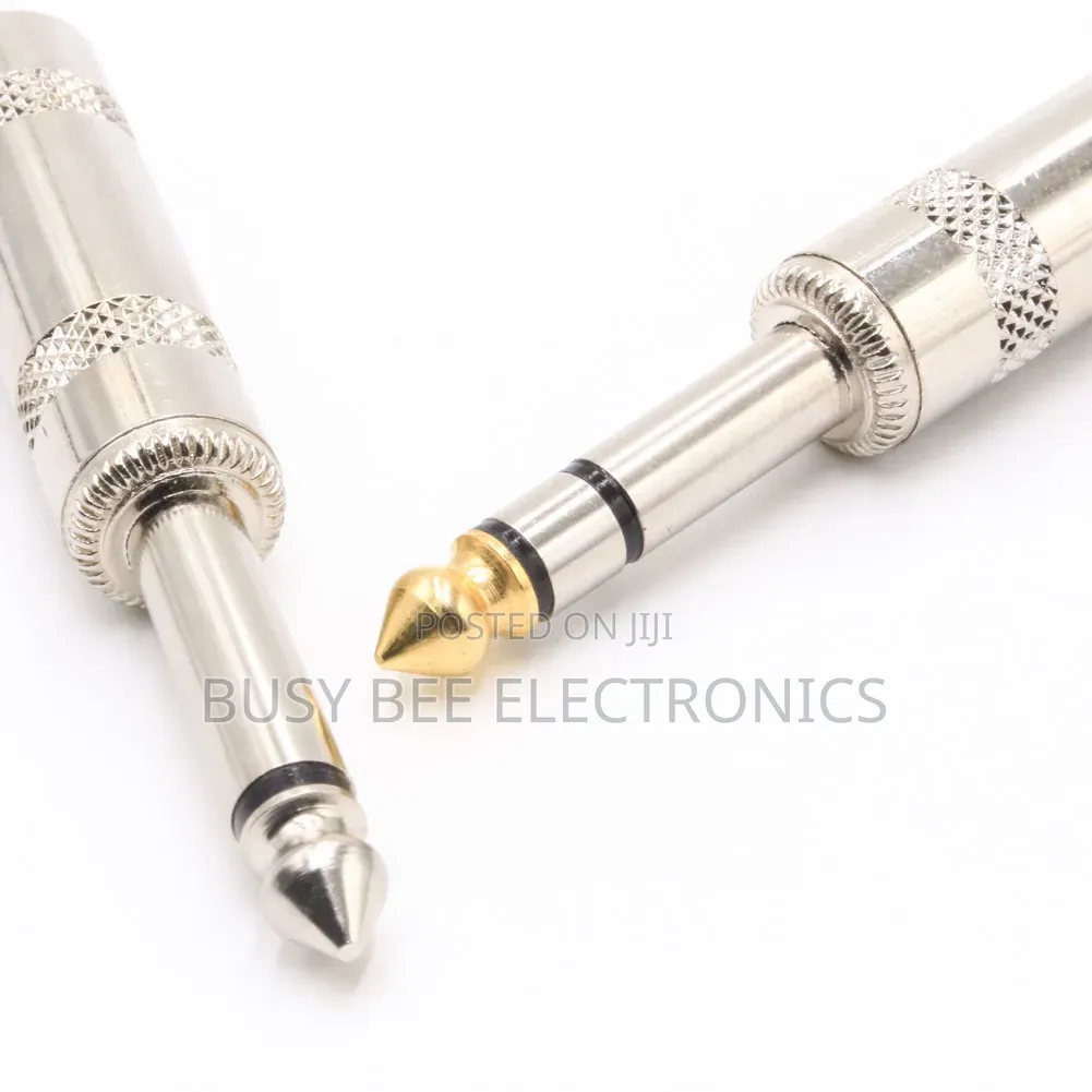 Full Metal 6.35mm 1/4 Mono Jack Plugs