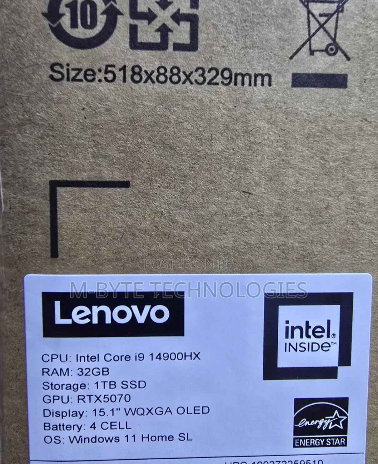 New Laptop Lenovo Legion 5 32GB Intel Core Ultra 9 SSD 1T