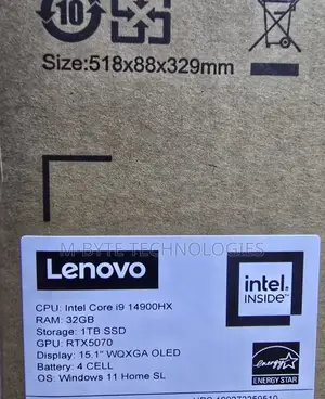 New Laptop Lenovo Legion 5 32GB Intel Core Ultra 9 SSD 1T