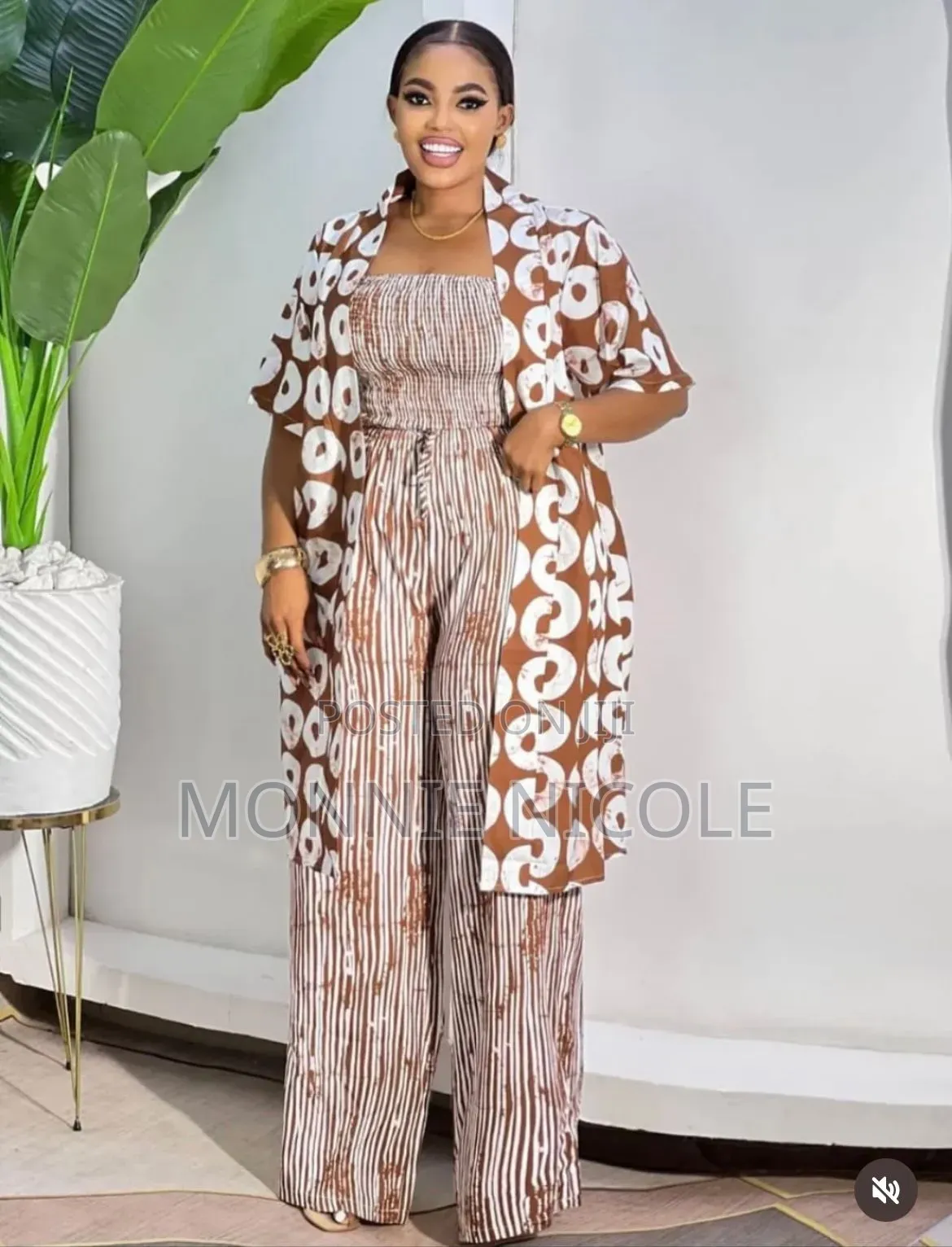 Classy Fashion Sense African Print 3pc Set