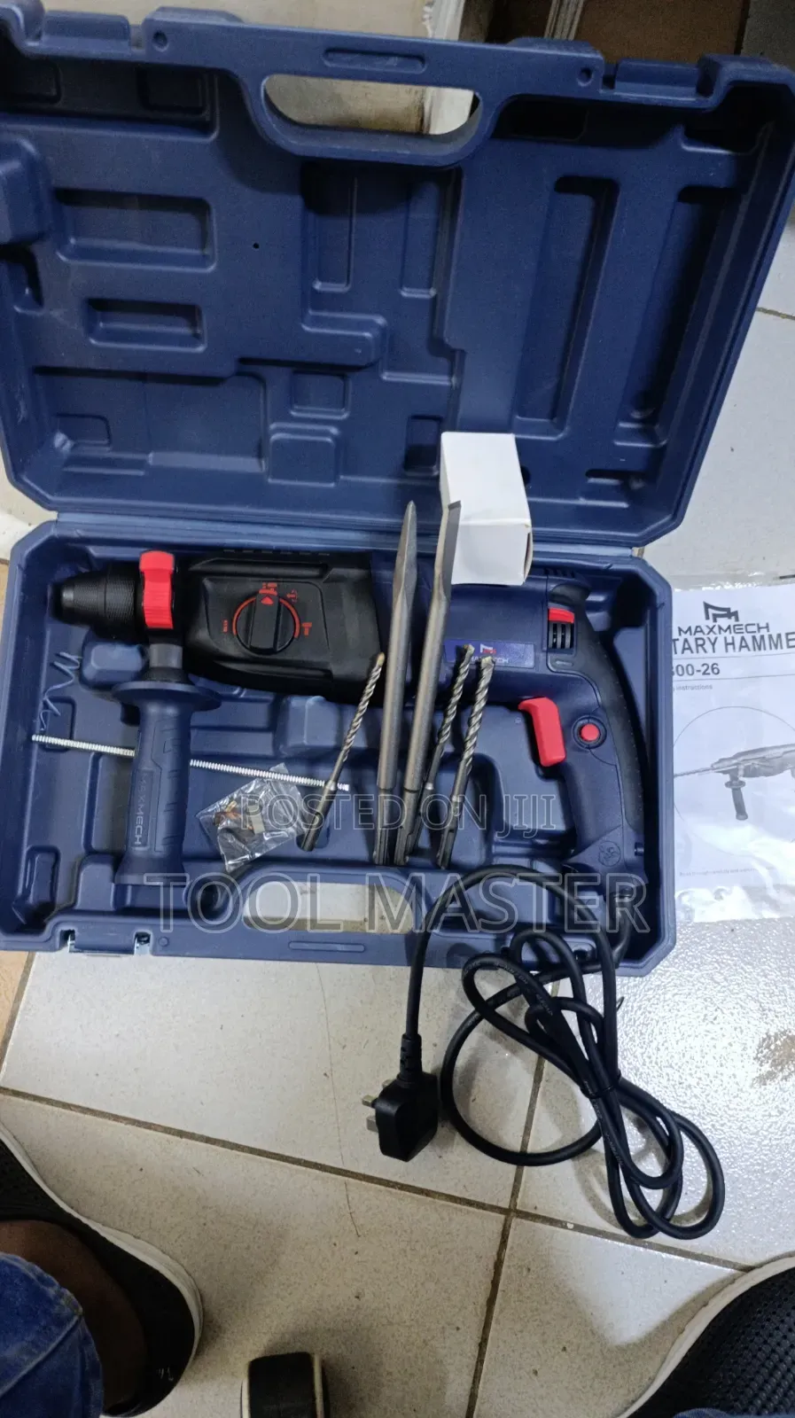 Maxmech 800w Electric Rotary Hummer Drill/Double Chuck Rotary Hummer
