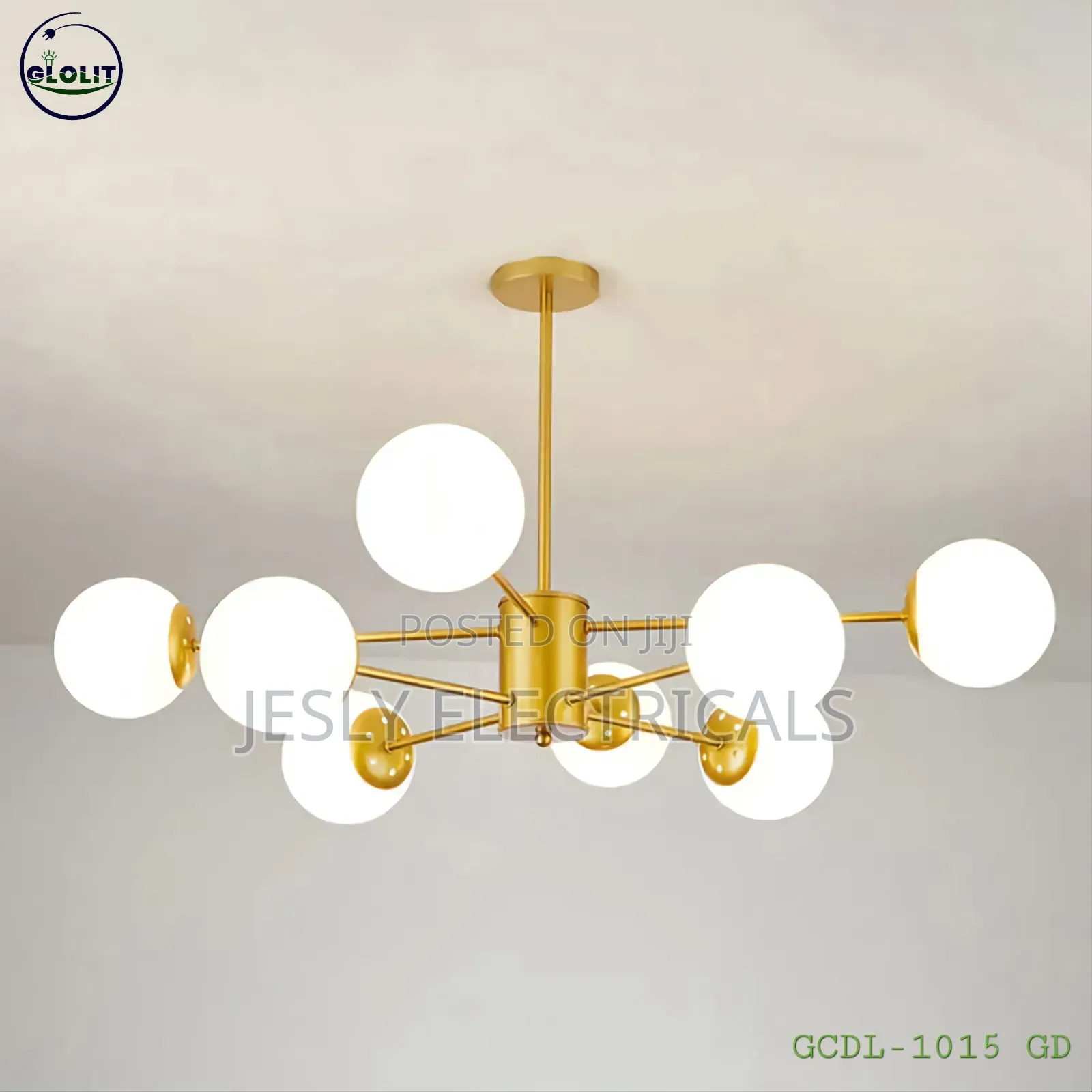 A Modern 8-Branching Chandelier