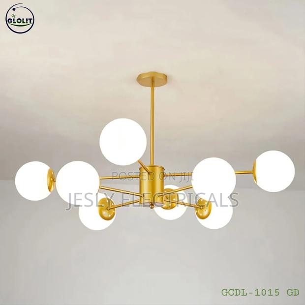 A Modern 8-Branching Chandelier