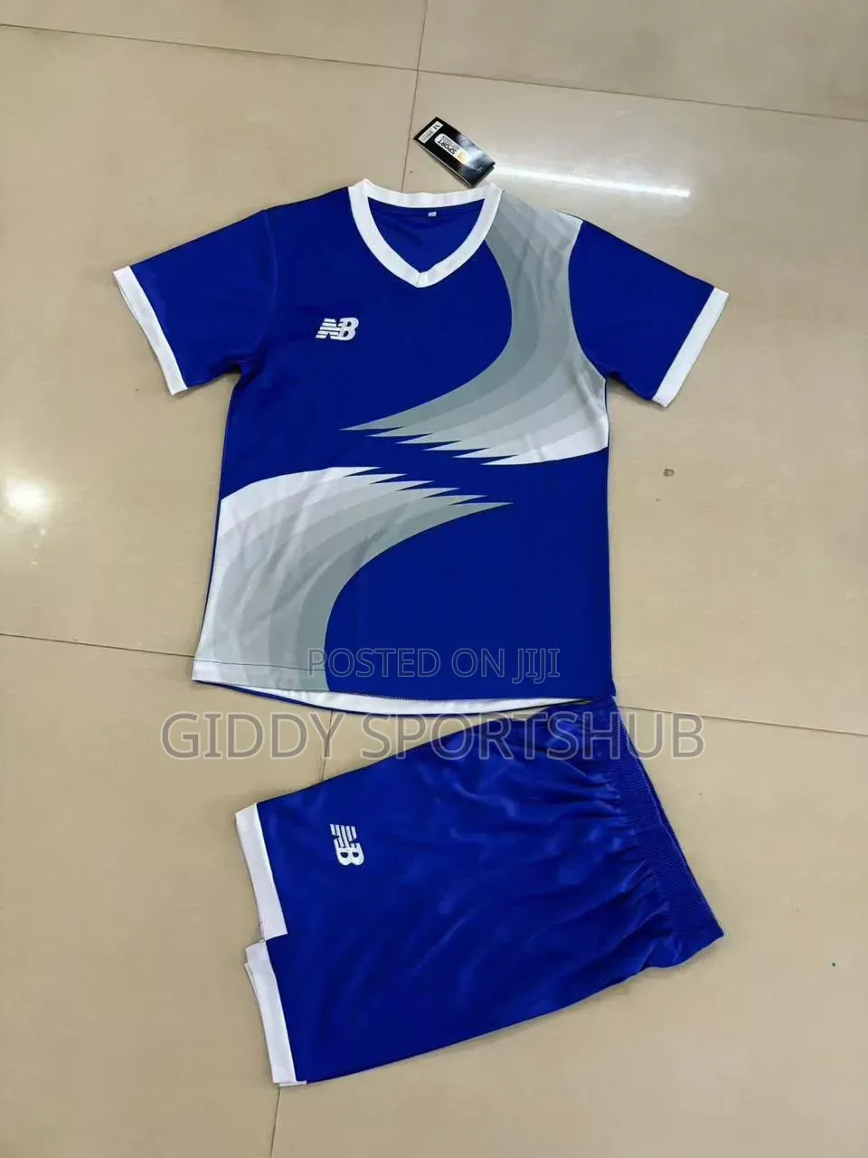 Blue With Accents Premium Football Uniforms