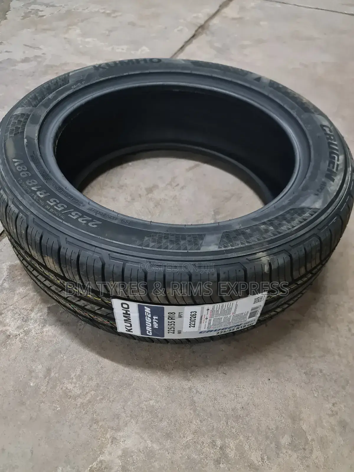 225 /55 R18 Khumo Tires (Korea)