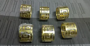 Golden Round Napkin Rings