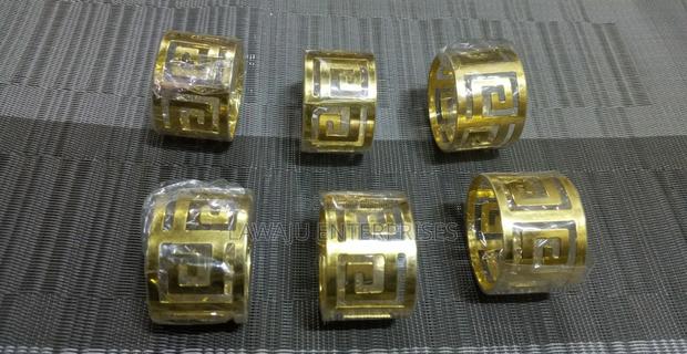 Golden Round Napkin Rings