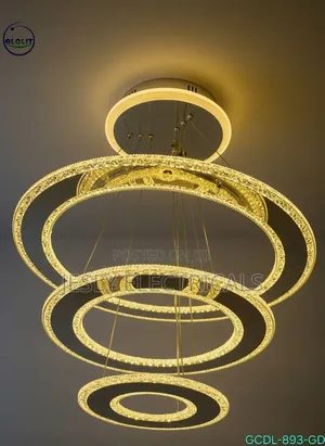Three Interconnected Rings Chandelier